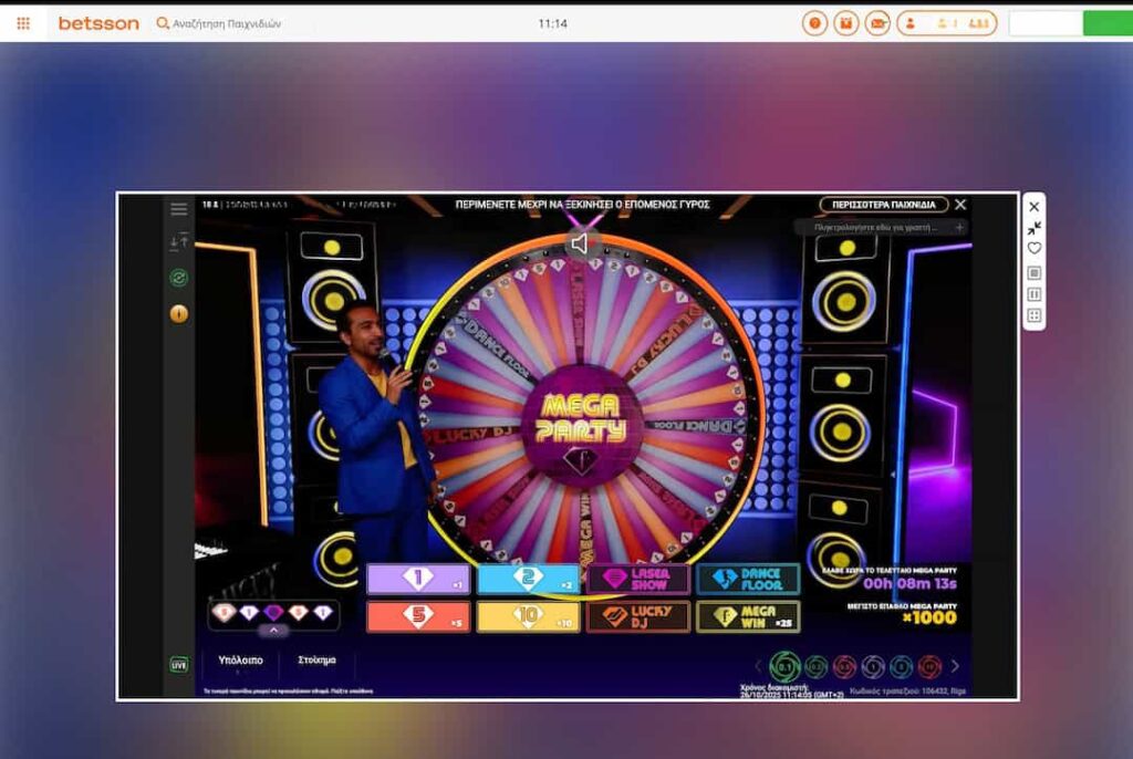 Live game show - Betsson