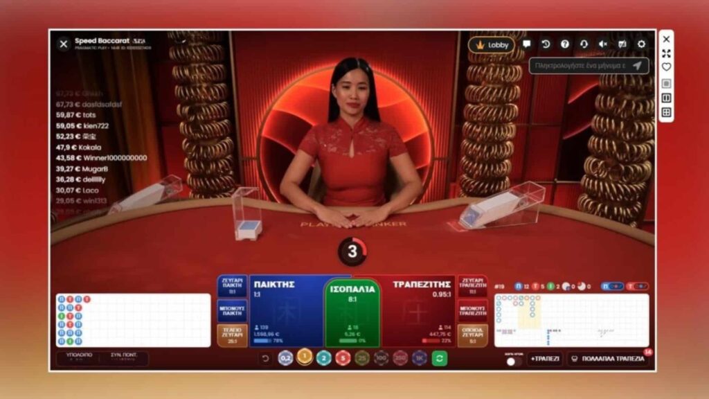 Μπακαρά Betsson Ελλάδα live παρουσιαστές