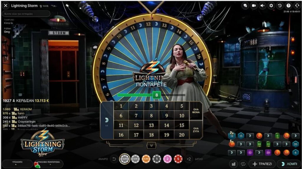 Ατμόσφαιρα Live Παιχνιδιών Betsson